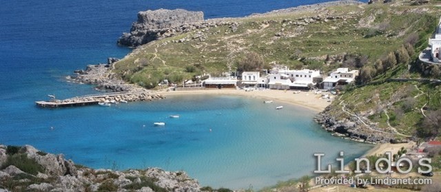 A View of Lindos Small Beach