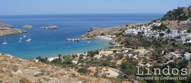 A View of Lindos Harbour