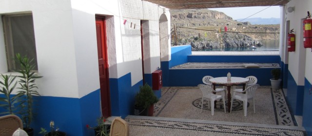 The Courtyard of the Villa Eugenia in Lindos